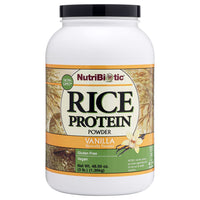 Thumbnail for NutriBiotic – Vanilla Rice Protein, 3 Lb (1.36kg) | Low Carb, Keto-Friendly, Vegan, Raw Protein Powder | Grown & Processed Without Chemicals, GMOs or Gluten | Easy to Digest & Nutrient Rich