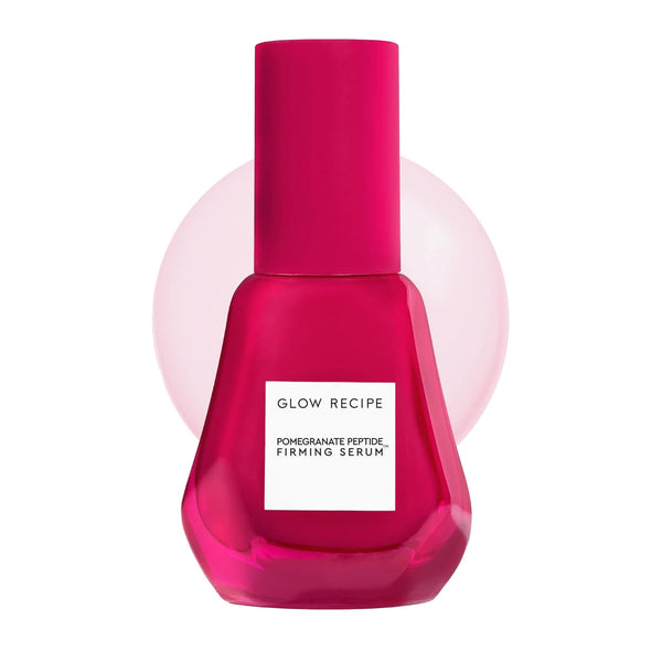 Image 1 of Glow Recipe Pomegranate Copper Peptides Face Serum - Plumping, Firming Multi Peptide Anti Aging Serum for Women & Men + Hydrating Hyaluronic Acid to Smooth Lines, Support Collagen & Skin Elastin, 30ml