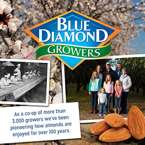 Blue Diamond Almonds Low Sodium Lightly Salted Snack Nuts, 40 Oz Resealable Bag (Pack of 2)