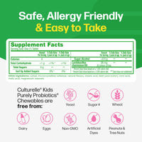 Thumbnail for Culturelle Kids Chewable Daily Probiotic for Kids, Ages 3+, 30 Count, #1 Pediatrician-Recommended Brand, Natural Berry Flavored Daily Probiotics for Digestive Health, Oral Care & Immune Support