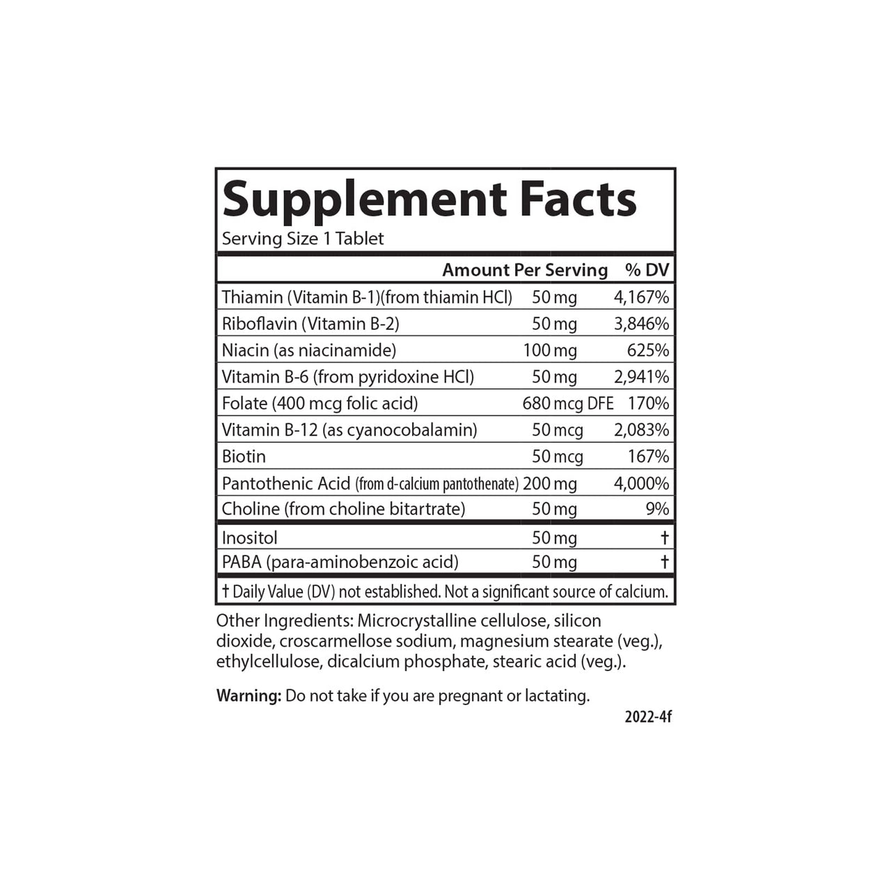 Carlson - B Compleet 50, Balanced Vitamin B Complex, Energy Production, Cellular Support & Optimal Wellness, 250 Tablets