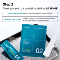Thumbnail for Mediheal Derma Modeling Pack (Madecassoside)*2 - Relieving Blemish Marks For Clear Skin - Easy DIY Home Spa Kits, Hydrating Icy Jelly Mask For Skin Refreshment