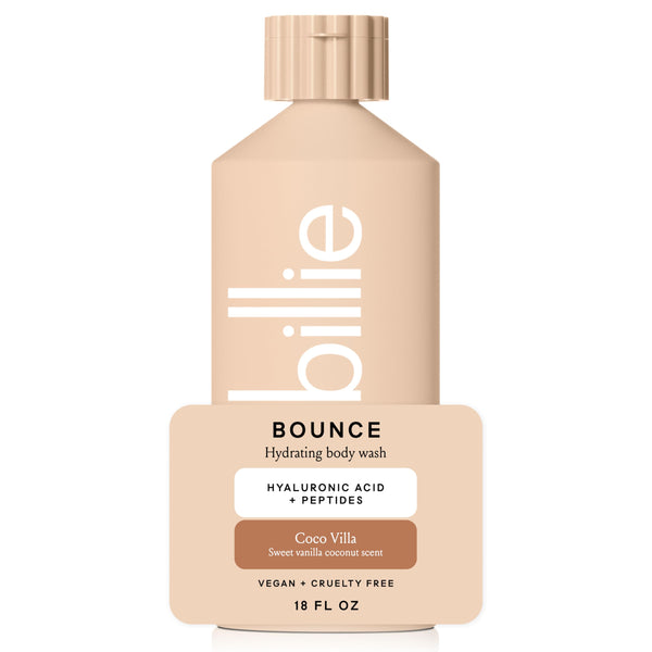 Billie Bounce, Hydrating Body Wash, Hyaluronic Acid + Peptides, Hydrating & Replenishing, 18Fl Oz