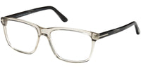 Thumbnail for Eyeglasses Tom Ford FT 5479 -B 020 grey/other, Transp. Grey W. Grey Striped Blue Horn Temples/ Bl, 56/16/145