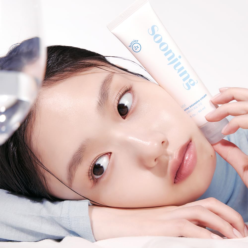 ETUDE SoonJung 2x Barrier Intensive Cream 60ml (23AD) | Hypoallergenic Shea Butter Hydrating Facial Cream for Sensitive Skin, Water-oil Balance Panthenol Heals Damaged Skin | Korean Skin care, Kbeauty