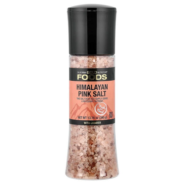 California Gold Nutrition Foods, Pink Himalayan Salt Grinder, 13.76 oz (390 g)