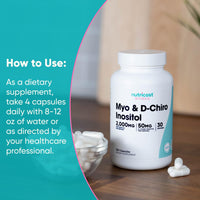 Thumbnail for Nutricost Myo Inositol & D-Chiro Inositol for Women 2000mg, 120 Capsules, 2000mg Myo & 50mg D-Chiro Per Serving, 30 Servings, Vegetarian Friendly, Non-GMO & Gluten Free