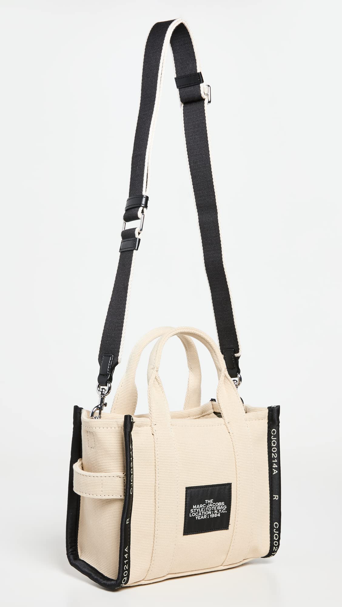 Marc Jacobs Women's The Jacquard Small Tote, Warm Sand, Tan, Graphic, One Size