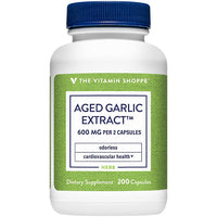 Thumbnail for The Vitamin Shoppe Garlic 600 MG - Cardiovascular Health, Immune Support & Antioxidant Protection (200 Capsules)