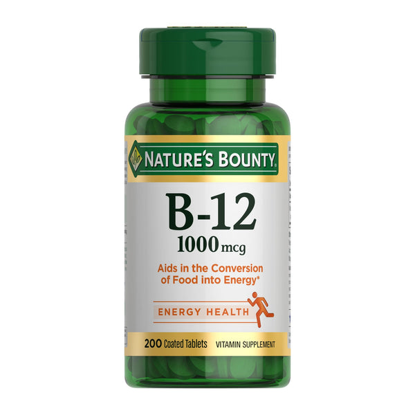 Nature's Bounty Vitamin B12 1000 mcg Supplements, Supports Energy Metabolism, 200 Ct
