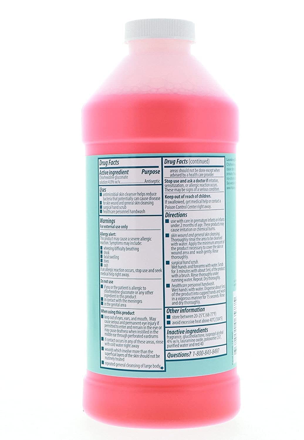 Hibiclens Antimicrobial Skin Liquid Soap,32 Fluid Ounce (Pack of 2)