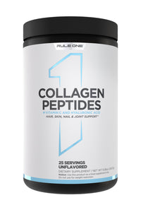 Thumbnail for Rule 1 Proteins Collagen Peptides Powder - Hydrolyzed Bovine Collagen, Hyaluronic Acid, and Vitamin C. Supports Hair, Skin, & Nails (25 Servings, Unflavored)