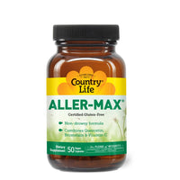 Thumbnail for Country Life Aller-Max - Quercetin Supplements with Bromelain - Immune Support with Vitamin C, Zinc, and Botanical Blend - Certified Gluten-Free, Vegan (50 Count (Pack of 1))