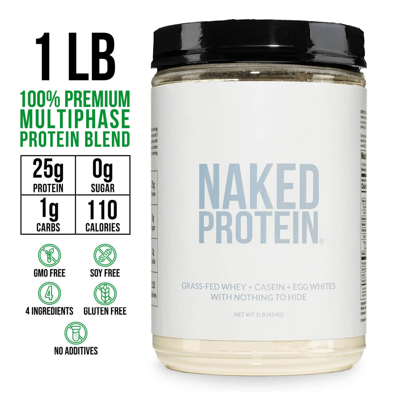 NAKED Protein Powder Blend - Egg, Whey and Casein Protein Blend