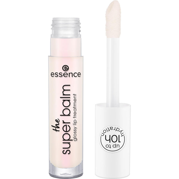 essence | The Super Balm Glossy Lip Treatment | 10 Hour Hydrating Lip Balm for Glossy Finish with Shea Butter & Vitamin E | Vegan & Cruelty Free