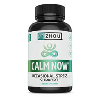 Thumbnail for Zhou Calm Now - Calm Supplement, Calm Vitamins for Women & Men, Pills to Relax for Adults with GABA & Ashwagandha, Stress & Focus Support - 60 Veggie Capsules