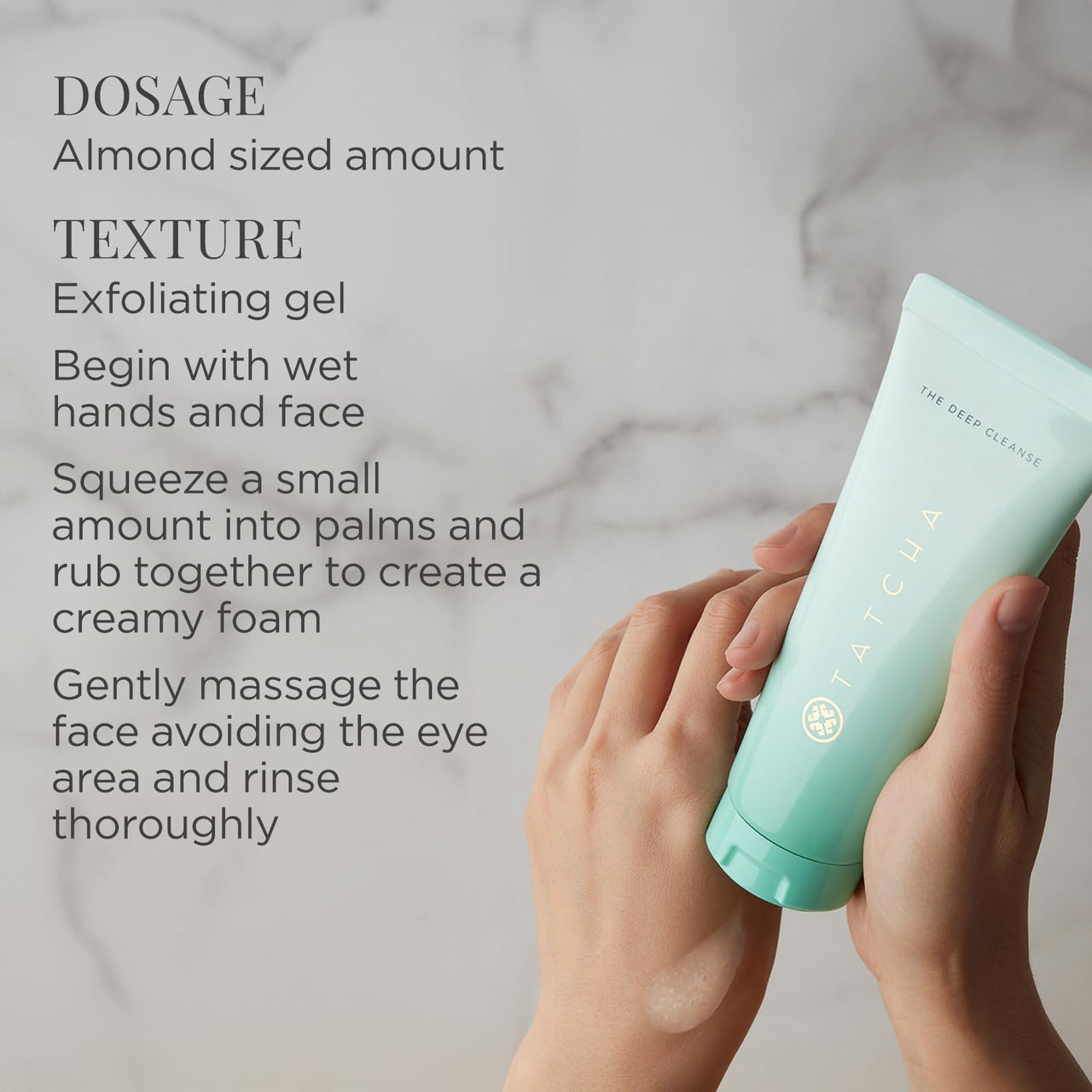 Tatcha The Deep Cleanse | Deep Pore Cleanser & Exfoliating Face Wash to Minimize Excess Oil & Tightens Pores | 150 ml / 5 oz