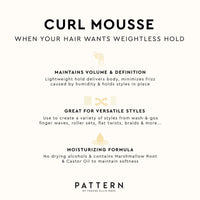Thumbnail for PATTERN Beauty by Tracee Ellis Ross Curl Mousse 8 fl oz- Volume and Hold for Curly Hair 3a-4c