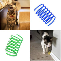 Thumbnail for Andiker Interactive Cat Spiral Creative Spring Toy to Kill Time and Keep Fit, Sturdy and Heavy Plastic for Swatting, Biting, Hunting Kitten Toys, Colorful, 12 pcs