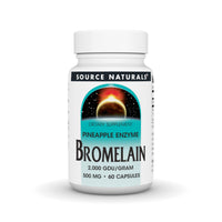 Thumbnail for Source Naturals Pineapple Enzyme Bromelain, 2000 GDU/GRAM - 500 mg, 60 Capsules