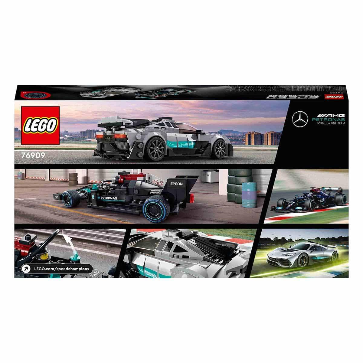 LEGO Speed Champions – 76909 Mercedes-AMG F1 W12 E Performance & Mercedes-AMG Project One