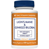 Thumbnail for The Vitamin Shoppe Ginkgo Biloba - Memory Support, Mental Clarity & Circulation, Standardized Extract (120 Capsules)