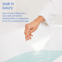 Thumbnail for LIFE-FLO Magnesium Bath Flakes - Unscented Magnesium Flakes with Ancient Trace Minerals from the Zechstein Seabed - Epsom Salt Bath Soak Alternative or Relaxing Foot Soak - 60-Day Guarantee - 26.4oz