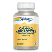 Thumbnail for Solaray Calcium & Magnesium Asporotate 2:1, Capsule (Btl-Plastic) | 120ct