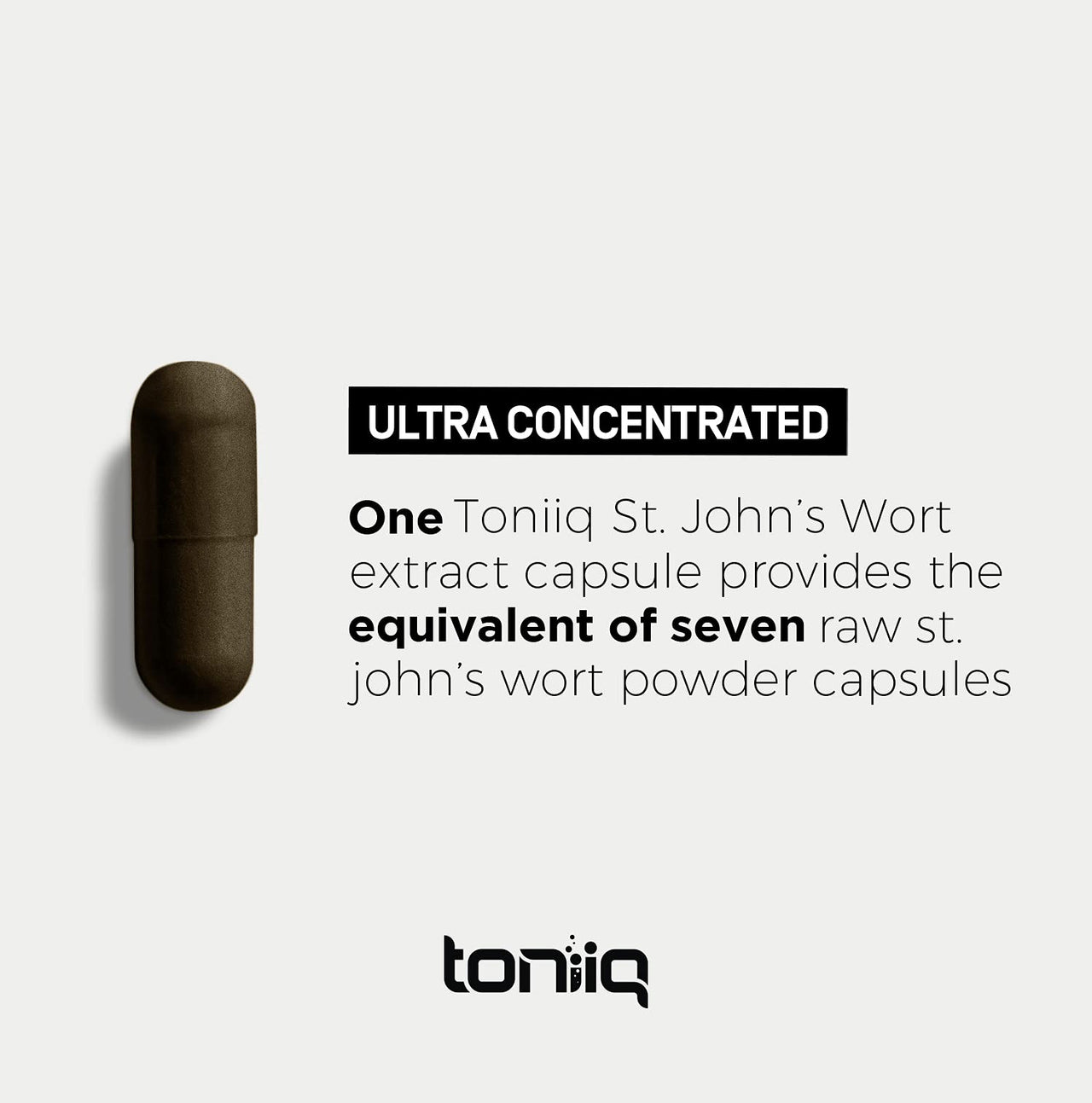 1,000mg Ultra High Strength St. John's Wort Capsules (Non-GMO) - 7X Concentrated Extract - 0.3% Hypericin - Highly Purified and Bioavailable - 120 Capsules