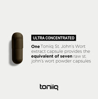 Thumbnail for 1,000mg Ultra High Strength St. John's Wort Capsules (Non-GMO) - 7X Concentrated Extract - 0.3% Hypericin - Highly Purified and Bioavailable - 120 Capsules