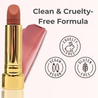 Thumbnail for Merit Signature Lip Lightweight Matte Lipstick - 0.10 oz / 3 g (Classic (neutral), standard)