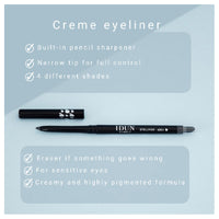 Thumbnail for IDUN Minerals Creamy Eyeliner - Precision Pen for Flawless Eye Looks - Skin Nourishing Mineral Formula - Fine Tipped Point and Angled Smudging Tool for Sharp or Smoky Designs - 105 Hav - 0.012 oz