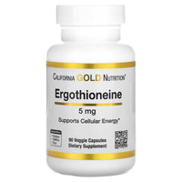 Thumbnail for California Gold Nutrition Ergothioneine, 5 mg, 90 Veggie Capsules