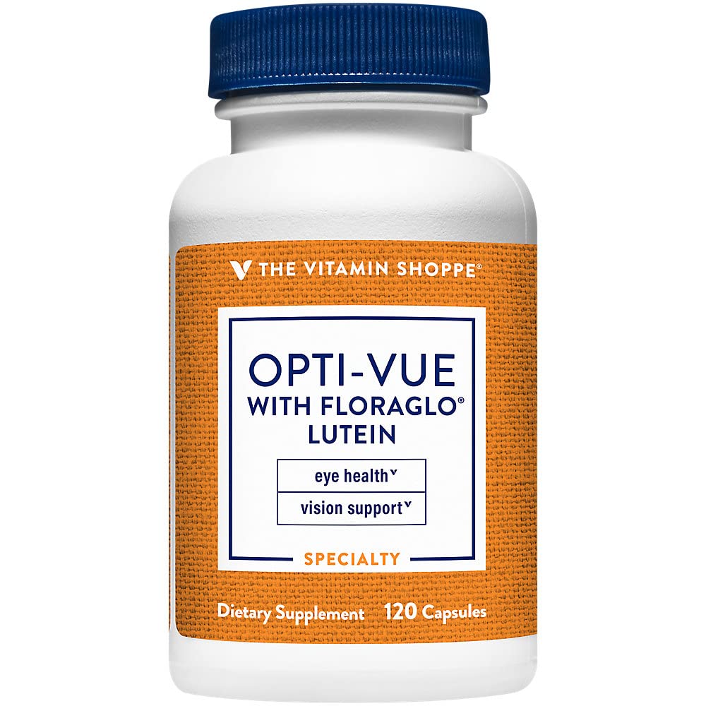 The Vitamin Shoppe Opti-Vue with FloraGLO Lutein - Eye Health & Vision Support | Comprehensive Eye Formula | 120 Capsules | Macular Health