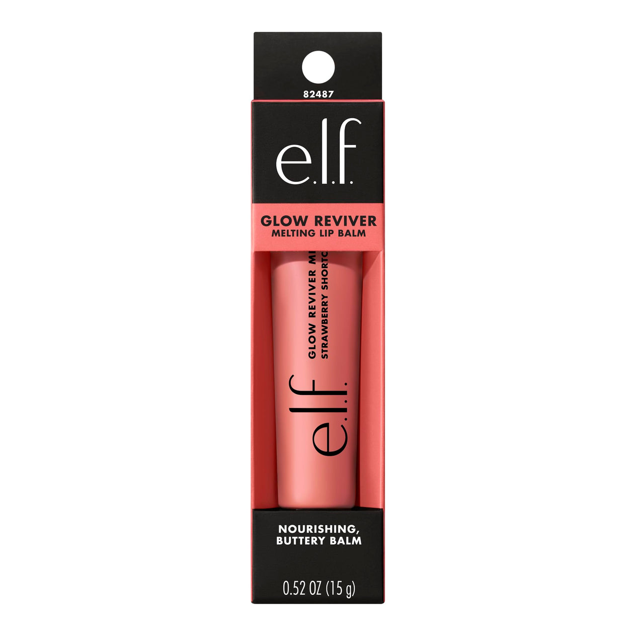e.l.f. Glow Reviver Melting Lip Balm, Hydrating Tinted Lip Balm For A Glossy Finish & Soft, Supple Lips, Vegan & Cruelty-Free, Strawberry Shortcake