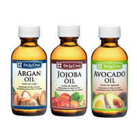 Thumbnail for De La Cruz - Avocado Oil, Argan Oil and Jojoba Oil Bundle - 100% Pure and Natural Oils for Hair and Skin - 3 Bottles - 2 Fl OZ Each