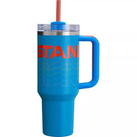 Thumbnail for STANLEY Quencher H2.0 FlowState Stainless Steel Vacuum Insulated Tumbler with Lid and Straw for Water, Iced Tea or Coffee (Azure Reverb, 40 oz)