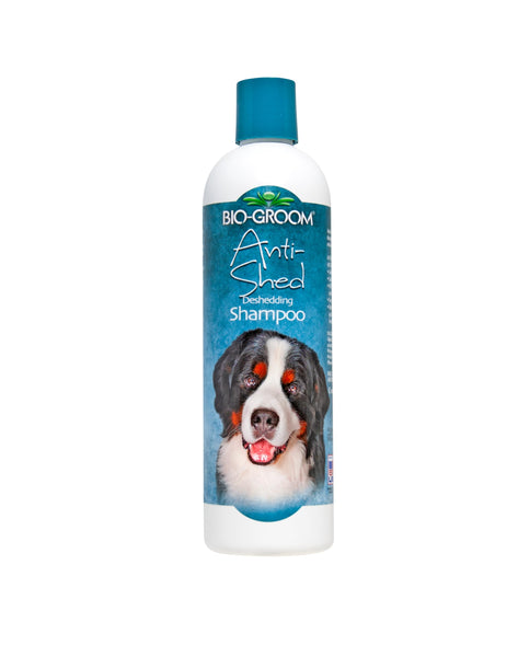 Bio-Groom Anti-Shed Deshedding Dog Shampoo - Odor Eliminating, Anti-Shedding, Dog Bathing Supplies, Puppy Wash, Cat & Dog Grooming Supplies, Cruelty-Free, Made in USA, Dog Products - 12 fl oz 1-Pack