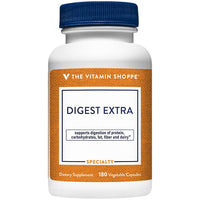Thumbnail for The Vitamin Shoppe Digestive Enzymes - Complete Multi-Enzyme Formula | Protein Fat Carb Digestion | 180 Vegetable Capsules | Plant-Based