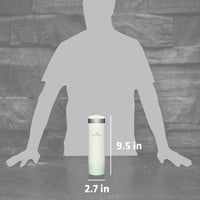 Thumbnail for Stanley AeroLight Transit Bottle 20 oz Locking Drink Through Lid Leak Resistant Water Bottle or Coffee Travel Mug Lightweight Insulated Stainless Steel BPA-Free Cream