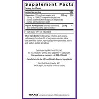 Thumbnail for New Chapter Magnesium + Ashwagandha Supplement, 325 mg with Magnesium Glycinate for Muscle Relaxation & Recovery, Heart, Nerve & Bone Health, 2.5X Absorption, Non-GMO - 30 ct (1 Month Supply)
