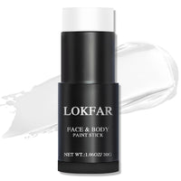 Thumbnail for LOKFAR White Face Body Paint Stick, Eye Black Stick for Sports, Waterproof Full-Coverage White Foundation Face Makeup for Halloween Zombie Clown Vampire Skeleton Skull Joker Goth Cosplay Makeup