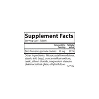 Thumbnail for Carlson - Chelated Zinc, 30 mg - Superior Absorption, Immune Support & Enzyme Function, Antioxidant, 100 tablets