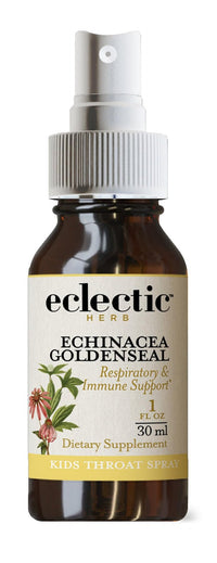 Thumbnail for Eclectic Herb - Kids Echinacea Goldenseal Throat Spray (Orange Flavor) | Respiratory & Immune Support | Alcohol-Free, Non-GMO, Gluten-Free (1 fl oz | 30 ml)
