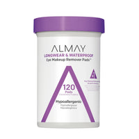 Thumbnail for Almay Makeup Remover Pads, Longwear & Waterproof, Hypoallergenic, Fragrance-Free, Dermatologist & Ophthalmologist Tested (Packaging May Vary), 120 count