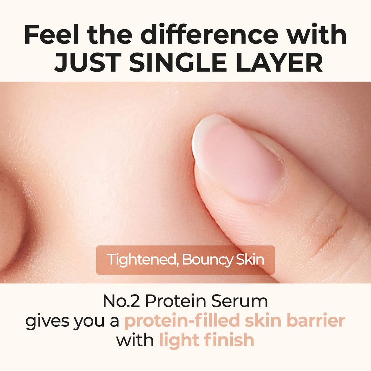 numbuzin No.2 Serum | Creamy 43% Protein Serum | Oat Protein, Ceramide, Panthenol for Skin Barrier | Korean Skincare for Sensitive, Loose Skin | 1.69 fl. oz.