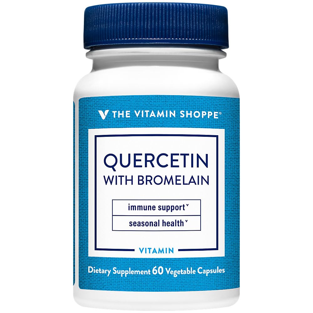 The Vitamin Shoppe Quercetin with Bromelain - 250mg Antioxidant (60 Capsules)