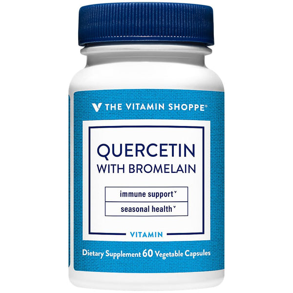 Image 1 of The Vitamin Shoppe Quercetin with Bromelain - 250mg Antioxidant (60 Capsules)