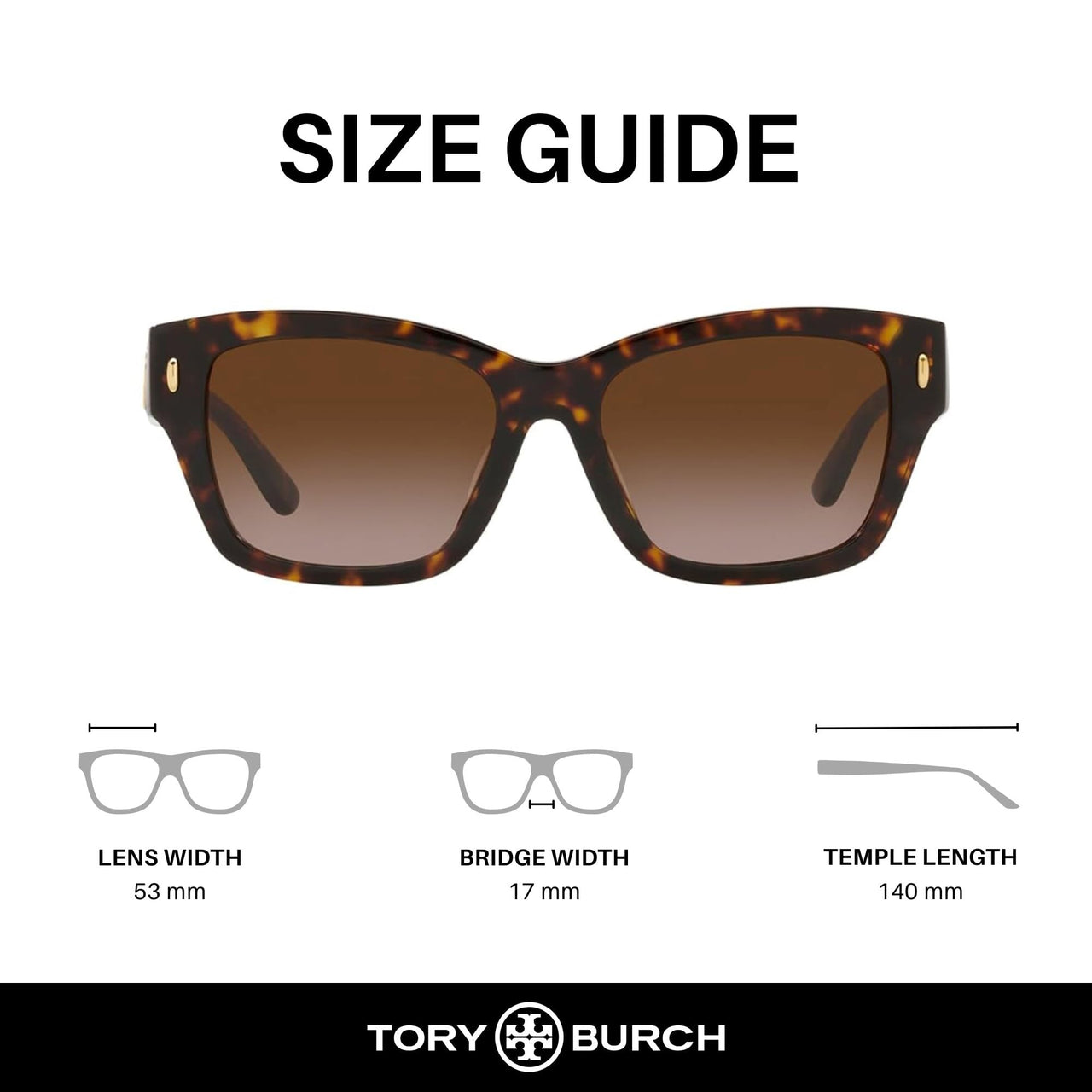 Tory Burch Sunglasses TY 7167 U 172813 Dark Tortoise