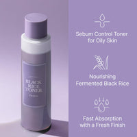 Thumbnail for I'm from Black Rice Toner for Oily Skin, Sebum Control Toner, Lightweight, Niacinamide, Panthenol, Fragrance Free, Korean Skin Care, 150ml, 5.07 fl.oz